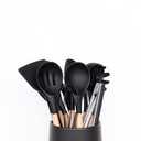 Black Silicone Kitchen Utensil Set