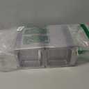 AQSXO 200 Pcs Clear Plastic Take out Containers,Disposable Clamshell Dessert Container with Lid, for Salads, Pasta, Sandwiches (5x4.7x2.8 in).