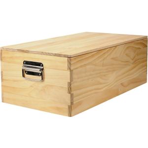 Pet Casket, Burial Pet Loss Coffin, Pet Memorial Box for Dogs, Cats and Animals Funeral, Little Furry Loss Gift, Handmade by Eco Friendly Natural Wood_ Beige (23.75 L x 12.75 W x 8 H inch)