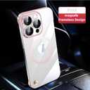 zjmriod Compatible with iPhone 12 Silicone Minimalist Case with Camera Lens Bumper, Frameless Design, Ultra Thin and Shockproof Case, Simple and Practical Impact Protection Case. Pink