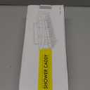 EUDELE 5-Pack Rustproof Stainless Steel Shower Caddy  No Drill Adhesive Bathroom Organizer with Large Capacity, Spacious Shower Shelves for Inside Shower, Kitchen & Home Decor Storage-XL Size (Dark Brown)