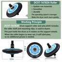 Upgraded Sam-Sung Dryer Repair Kit Compatible with Samsung Dryer Roller Replacement Kit, Replacement for Samsung Dryer Parts DC97-16782A Dryer Roller, DC93-00634A Idler Pulley, 6602-001655 Belt