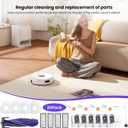 20 Pcs Accessories kit for NARWAL Freo X10 Pro Robot Vacuum, 1 Main Brush, 6 Dust Bags, 4 Hepa Filters, 4 Mop Pads, 4 Side Brushes, 1 Clean Tool, Replacement Parts with Narwal Freo X10 Pro