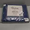 Bare Home Twin XL Sheet Set - 1800 Ultra-Soft Microfiber Twin Extra Long Bed Sheets - Double Brushed - Deep Pockets - Easy Fit - 3 Piece Set - Bedding Sheets & Pillowcases (Twin XL, Dark Blue)