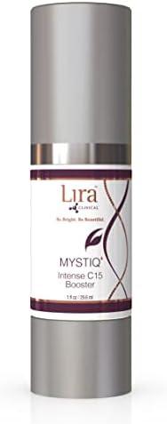 Lira Clinical MYSTIQ Intence C15 Booster - Intense 15% Vitamin C Serum - Serum for Pore Minimizing & Dark Spots with Plant Stem Cells & Hyaluronic Acid - 1 fl oz