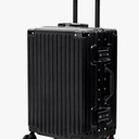 VentureVault Carry On Luggage 22x14x9 Airline Approved, Zipper less Luggage Carry On, Hard Shell Suitcases with TSA Lock, Lightweight Carry On Suitcases with Aluminum Frame (Black, 20inch)