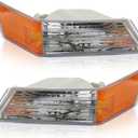 1 Pair Front Turn Signal Lights Lamps Compatible with Patriot 2007-2017, 68004180AC, CH2527102, 68004181AC, CH2526102