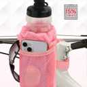 Bike Cup Holder, Water Bottle Holder Handlebar for Bike with Mesh Pockets, Universal Fabric Bicycle Water Bottle Drink Cup Cage for Cruiser Bikes, Scooter, Mountain MTB, Stroller, Wheelchair, Boat