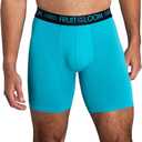 Fruit of the Loom Men's Men's Breathable Boxer Briefs, Moisture Wicking Underwear, Assorted Color Multipacks (L)