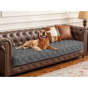 Ameritex Waterproof Dog Bed Cover Pet Blanket with Anti-Slip Back for Furniture Bed Couch Sofa (30x80 Inch (Pack of 1), Darkgrey)