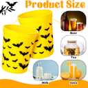 24 Pack Bat Party Favor Cups Plastic 16 oz Birthday Party Decorations Disposable Black Yellow Bat Design Drinking Cups for Adults Birthday Favors Supplies Decorations