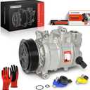 A-Premium Air Conditioner AC Compressor with Clutch Compatible with Audi A4 A4 Quattro 2005-2013, Q5 2011-2012, A5 A5 Quattro 2010-2012, A6 2012-2015, A6 Quattro 2013-2015, 1.8L 2.0L 3.2L