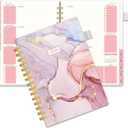 2026 Planner -Weekly and Monthly Planner, Calendar Planner 2026 for Women, AIMPEAK Weekly Planner 2026 with Tabs, Jan. 2026 - Dec. 2026, Pen Loop, Pink Marble, 5.5" x 8.5"