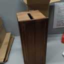 Large Cable Management Box, Burnt Wood Cord Organizer Box for Desk, Floor, Office to Hide Extension Cords Power Stripes Surge Protectors Chargers Wires