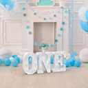 Light Up Marquee Letters, 26 Alphabet LED Lights, Night Light White Plastic Letters for Engagement Party Wedding Baby Shower Birthday, Marquee Sign (C)