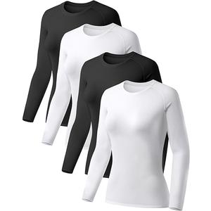 Long sleeve XS 4 Pack Black White