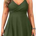 Aqua Eve Plus Size Swim Dress - Two Piece Tankini Swimsuit Tummy Control Bathing Suit with Shorts 2025 Size 20W