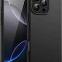 JETech Liquid Silicone Case for iPhone 16 Pro 6.3-Inch, Silky Soft Touch Full-Body Protective Phone Case, Anti-Scratch Shockproof Cover with Microfiber Lining (Black)
