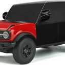 Cab Cover Windproof Sunshade Cover Compatible with 2021-2024 Ford Bronco 4 Door, 6-Layer Protection Frost Wiper & Mirror Covers Protect from Sunshine, UV, Snow, Rain(Not fit Bronco Sport)