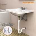 Bathroom Sink Drain Kit,for Most 1-1/4 Bathroom & Kitchen Sink Drain Repair,1-1/4 P Trap or S Trap Sink Plumbing Kit,Sink Pipe Replacement Parts