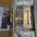 Gold Battery Operated Wall Sconce with Remote - 3CCT Picture Lights for Wall, 270 Rotatable Lamp for Aura Frame Or Under Cabinet Lighting with Remote and Time (16.14-Inch)