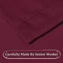 Turquoize Blackout Draperies Curtains for Bedroom Room Darkening Curtains Window Panel Drapes 2 Panels - 52 inch Wide by 96 inch Long Grommet Top Thermal Insulated Blackout Curtains, Burgundy