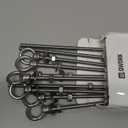 QWORK Threaded Eyebolts, 10 Pack 1/4" x 6" Long Stainless Steel Marine Grade Shoulder Eye Bolt