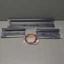 4PCS Car Door Sill Protector for Jeep Wrangler JL JLU 2018-2025 &Gladiator JT 2020-2025,Stainless Steel Material Door Sill Guards for Wrangler Accessories,4 Door (Brushed Black)