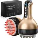 Lymphatic Drainage Massager & Anti-Cellulite Massage Tool, Body Sculpting Device for Legs, Arms & Stomach, Supports Smoother Skin, with Gentle Warming & Vibration (Gilded)