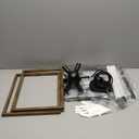 Geometric Pendant Light Farmhouse Chandelier for Dining Room 8 Lights Modern Rustic Ceiling Light Fixture for Kitchen Island Living Room Bedroom Hallway (14.96"-Geometric-Wood Grain Finish)