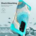 Hocase for Galaxy S24 Ultra Case, Shockproof Heavy Duty Hard Plastic+Soft Silicone Rubber Bumper Hybrid Dual-Layer Protective Case for Samsung Galaxy S24 Ultra 6.8" 2024 - Teal