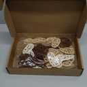 36 Pcs Neutral Valentine's Day Heart Ornaments Boho Rattan Wicker Hearts 2.36 Inch Rustic Primitive Valentine Vase Bowl Fillers Farmhouse Valentines Decorations for Tree Home Table Crafts