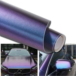 Purple to Charming Blue Matte Metallic Chameleon Car Vinyl Wrap Color Change DIY Vehicle Vinyl Wrapping Film with Air Release Technology, 59.84'' x 19.68''