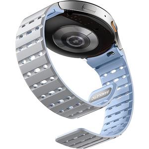 Bandletic Magnetic Silicone Band Compatible with Samsung Galaxy Watch 7 6 5 4 FE 40mm 44mm/for Galaxy Watch 6 4 Classic 43mm 47mm 42mm 46mm/Watch 5 Pro 45mm, 20mm No Gap Sport Strap for Men Women