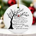 3 x Red Cardinal Christmas Ornaments - Memorial Gifts for Loss of Loved One, Memory or Remembrance Ornament for Christmas Tree, in Loving Memory Decor, Sympathy or Condolence Gifts (Family1)