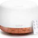 ASAKUKI Essential Oil Diffuser 500ml, Ultrasonic Aromatherapy Humidifier with Remote Control, 7 LED Colors, Timer & Auto-Off, Large Room Diffuser