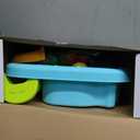 OKPOW Sturdy Water Table for Toddlers 1-2: No Tipping on Uneven Backyard | 4 Wide Legs & 3-Gal Sink Reduce Wobble by 80%