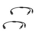 DC Power Splitter 5.5mmx2.5mm 1 Female to 2 Male 12 Volt Power Splitter for LED Strip Light CCTV Surveillance Camera Router 2pcs