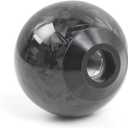Forged Carbon Fiber Shift Knob Gear Shifter Spherical Type Unique Designed for Most Manual Car Universal Gear Shift Knob with 3 Adapters (Real Carbon Fiber-Sphere, Black)