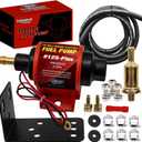 Universal 12 Volt Electric Fuel Pump 5-9 PSI, 35GPH, Super 12S Plus for Gasoline Diesel Engines with 5/16 Inch (8mm) ID Fuel Line Hose 6.56FT
