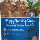 N-Bone Puppy Teething Rings Peanut Butter Flavor Dog Treat, 6 Count Bag, 7.2-oz (EXP 09/08/27)