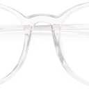 Gaoye Blue Light Blocking Glasses, Retro Round Eyewear Frame Anti Eyestrain Computer Glasses for Women Men - GY1688 (Transparent Frame/Transparent Lens)