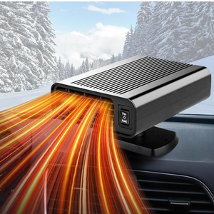 Car Heater, Portable Car Heater for Vehicle Fast Heating Defrost Defogger Plugs into Cigarette Lighter