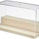 Acrylic Display Shelf Case for Figures 2 Tier Stepped Doll Display Box Stand DustProof Doll Storage Box Multifunctional Doll Display Shelf Organizer for Action Figures Collectibles Toys(Small)