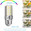 LED Corn Light Bulb E26/E27 Base 80W Equivalent 900 Lumen 4000K Natural White 7W Non-dimmable LED Corn Bulbs Pack of 4