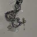 2 Set Teacher Scrunchie Lanyard with Safety Breakaway Buckle ID Badges Holder Retractable Lanyard for Office Teacher Gift(Checkered,Black and White)