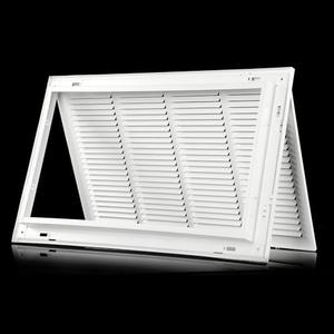 24×12 Return Air Grille [Duct Opening Size] Return Vent Cover for Wall or Ceiling,Steel Return Air Grill Removable Face/Door for 1 inch Filters (24"W x 12"H [Duct Opening])