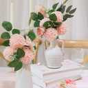 Faux Wedding Dahlia Flowers 25 Pink Roses with Stems for DIY Wedding Decor Centerpiece Arrangement Bouquet (Blush)