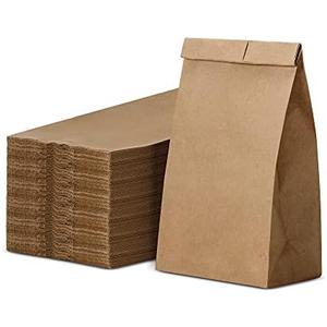 Culinware Kraft Paper Bags 2 Lb - Durable Brown Paper Bags for Snack, Sandwich, Pastries, Popcorn, Grocery and Party Favor – Bulk Paper Bags – 4.5 x 2.7 x 7.7 In - 500 Count