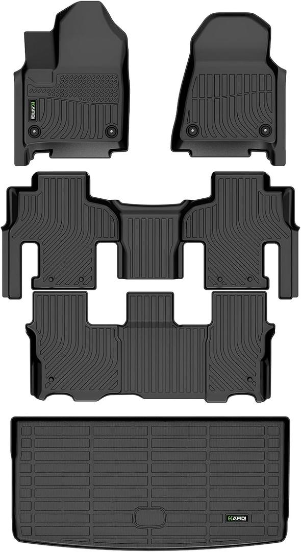 Floor Mats & Cargo Liner Fit for 2022-2026 Jeep Wagoneer 8 Seats